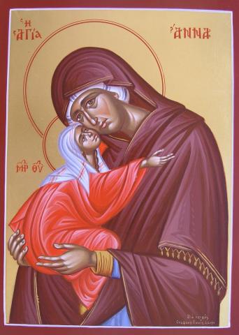 Η Αγία Άννα ήταν η μητέρα της Παναγίας. Agia_Anna_10